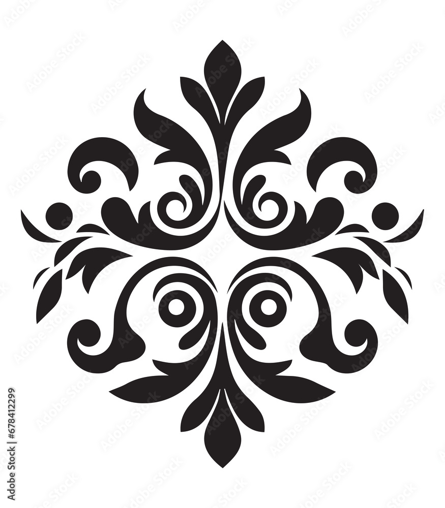 Vector circular mandala for henna ,tattoo decoration decorative frame vector
