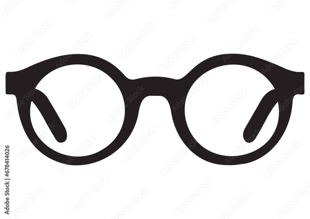 Black vector glasses illustration,eps,png,print ready Black vector glasses illustration,eps,png,print ready