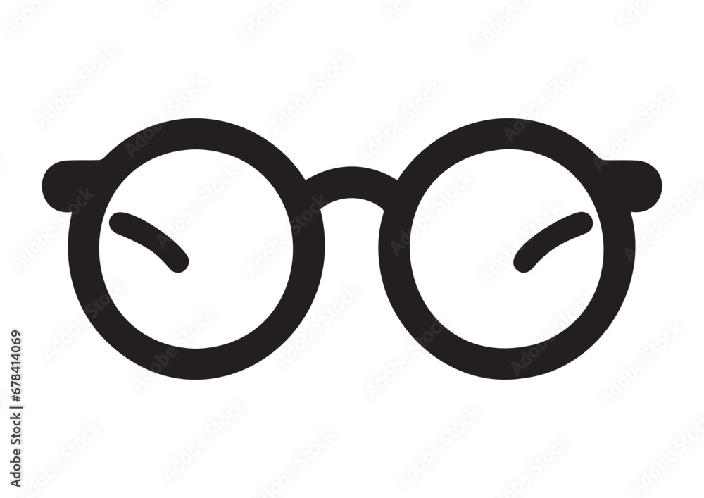 Black vector glasses illustration,eps,png,print ready Black vector glasses illustration,eps,png,print ready