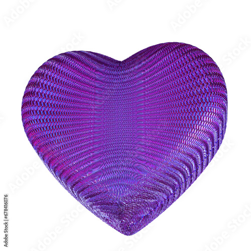 Ribbed purple heart