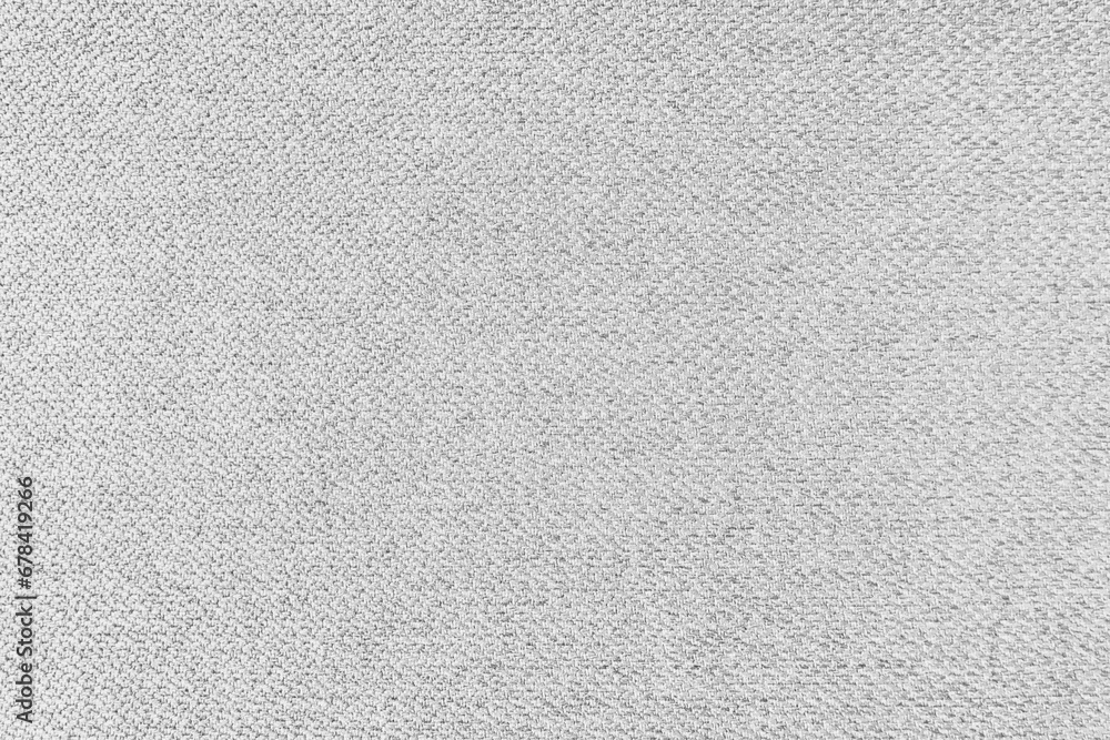 Textile background, white coarse fabric texture, jacquard woven upholstery, furniture textile material, wallpaper, backdrop. Cloth structure close up. - obrazy, fototapety, plakaty 