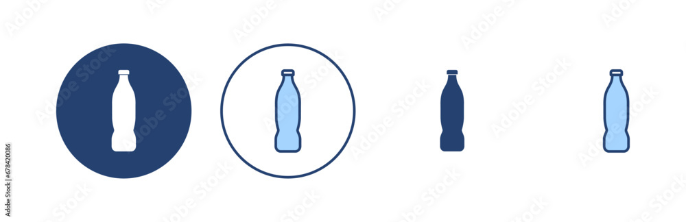 Bottle icon vector. bottle sign and symbol - obrazy, fototapety, plakaty 
