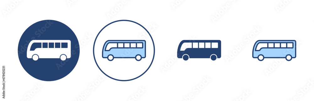 Bus icon vector. bus sign and symbol Bus icon vector. bus sign and symbol