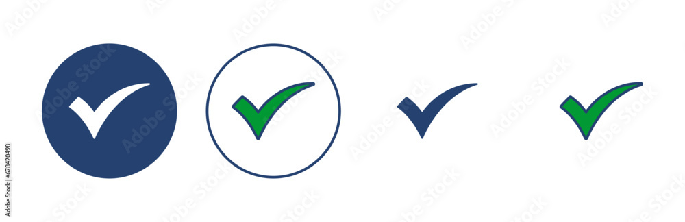 Check mark icon vector. Tick mark sign and symbol Check mark icon vector. Tick mark sign and symbol