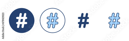 Hashtag icon vector. hashtag sign and symbol