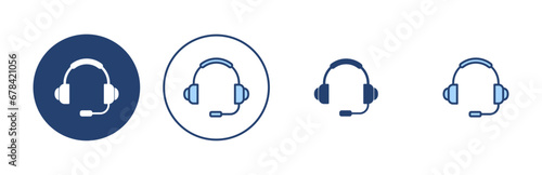 Headphone icon vector. Headvector sign and symbol