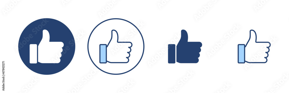 Like icon vector. Thumbs up sign and symbol. Hand like Like icon vector. Thumbs up sign and symbol. Hand like