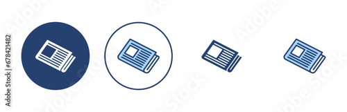 Newspaper icon vector. news paper sign and symbolign