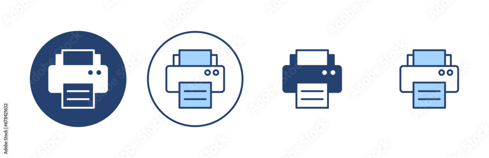 Print icon vector. printer sign and symbol Print icon vector. printer sign and symbol