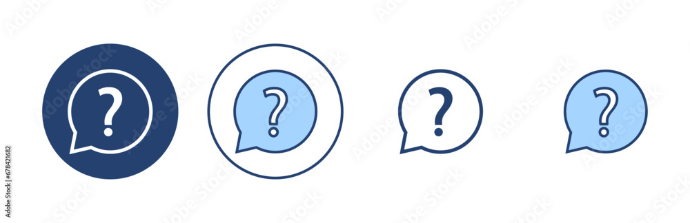 Question icon vector. question mark sign and symbol Question icon vector. question mark sign and symbol
