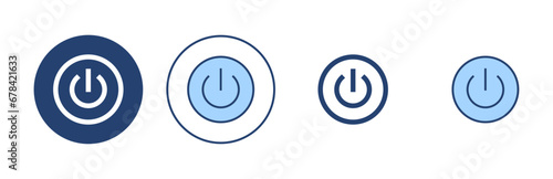 Power icon vector. Power Switch sign and symbol. Electric power