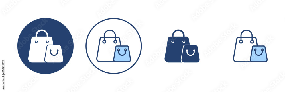 Shopping bag icon vector. shopping sign and symbol Shopping bag icon vector. shopping sign and symbol