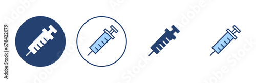 Syringe icon vector. injection sign and symbol.vaccine icon