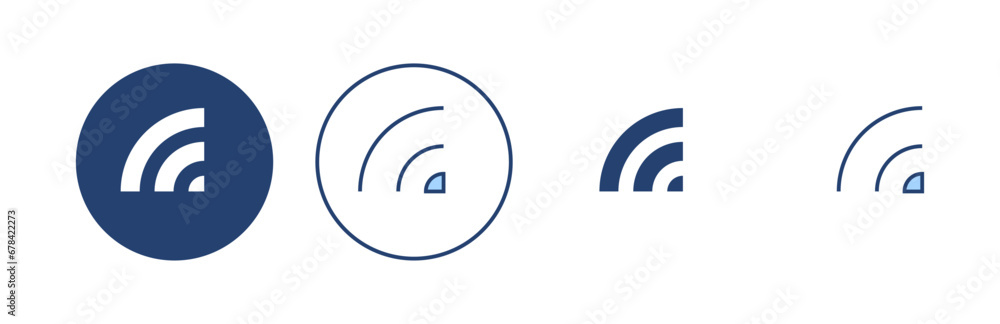 Wifi icon vector. signal sign and symbol. Wireless icon Wifi icon vector. signal sign and symbol. Wireless icon