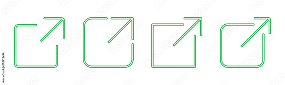 External link icon set. link icon vector. hyperlink symbol External link icon set. link icon vector. hyperlink symbol