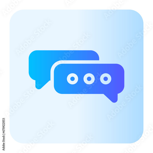 conversation gradient icon