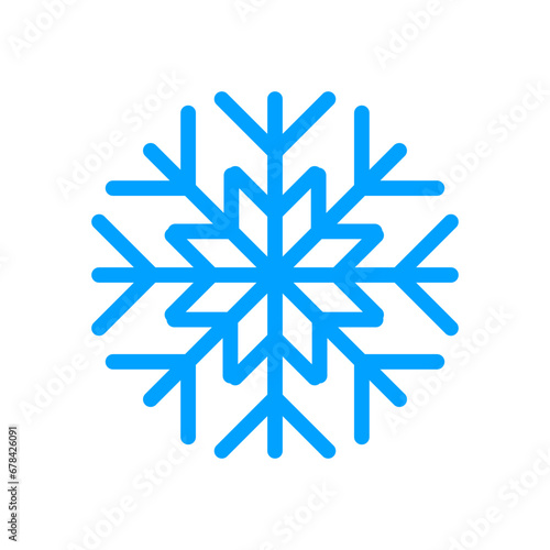Snowflake icon illustration. Vector design.