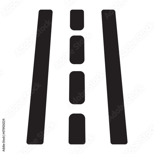road glyph icon