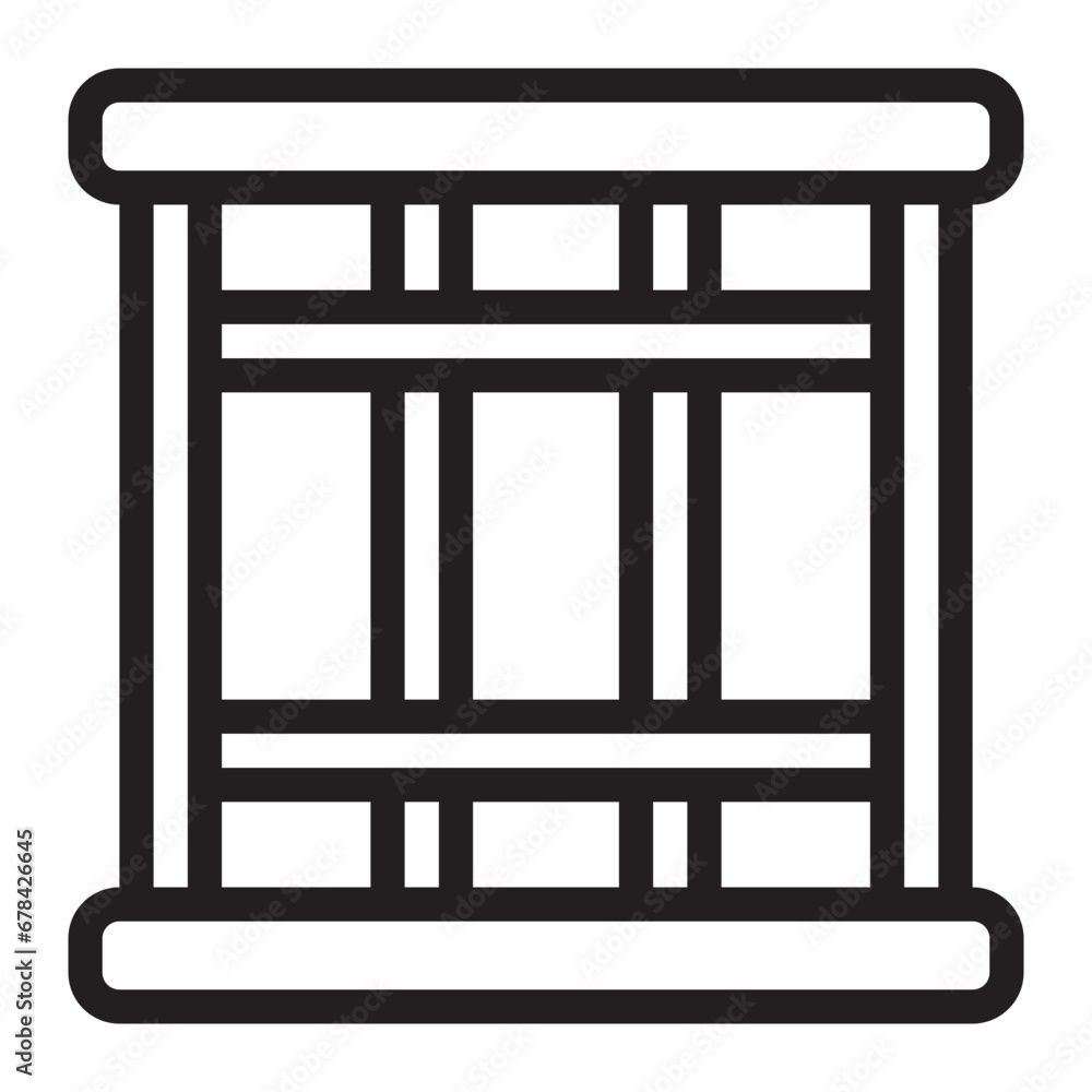 prison line icon prison line icon