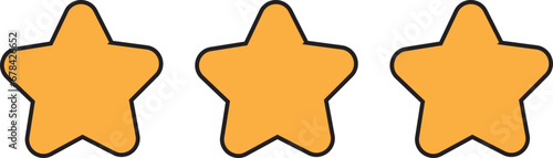Star Rating Illustration Vector Satisfactory User Review 