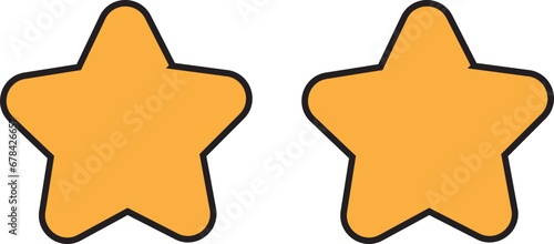 Star Rating Illustration Vector Satisfactory User Review 