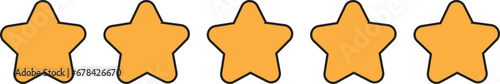 Star Rating Illustration Vector Satisfactory User Review 