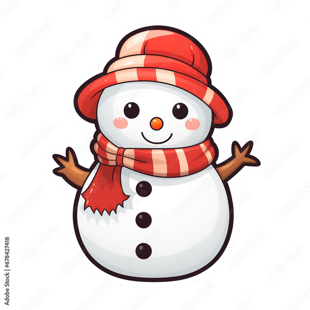 cute snowman design png