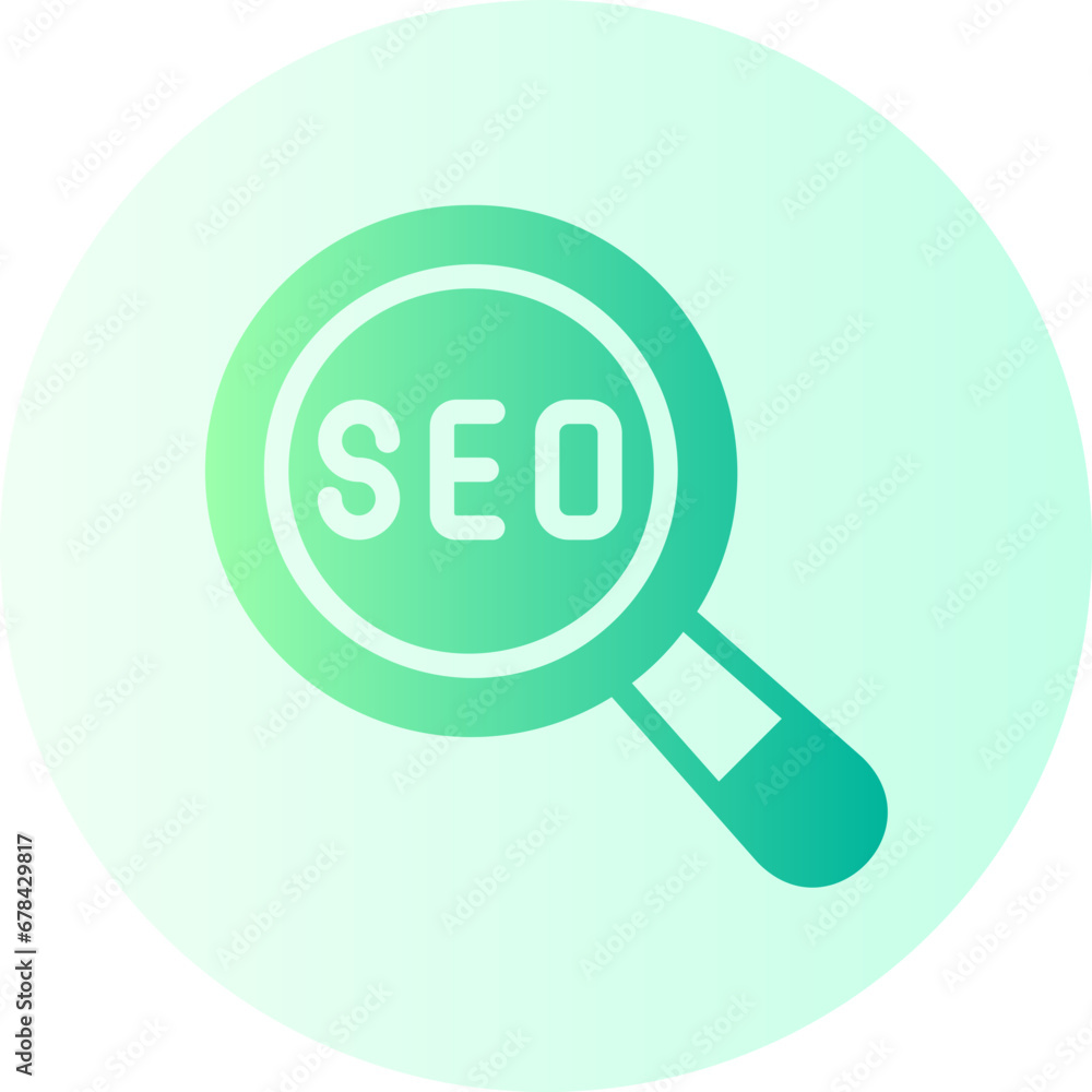 search engine optimization gradient icon search engine optimization gradient icon