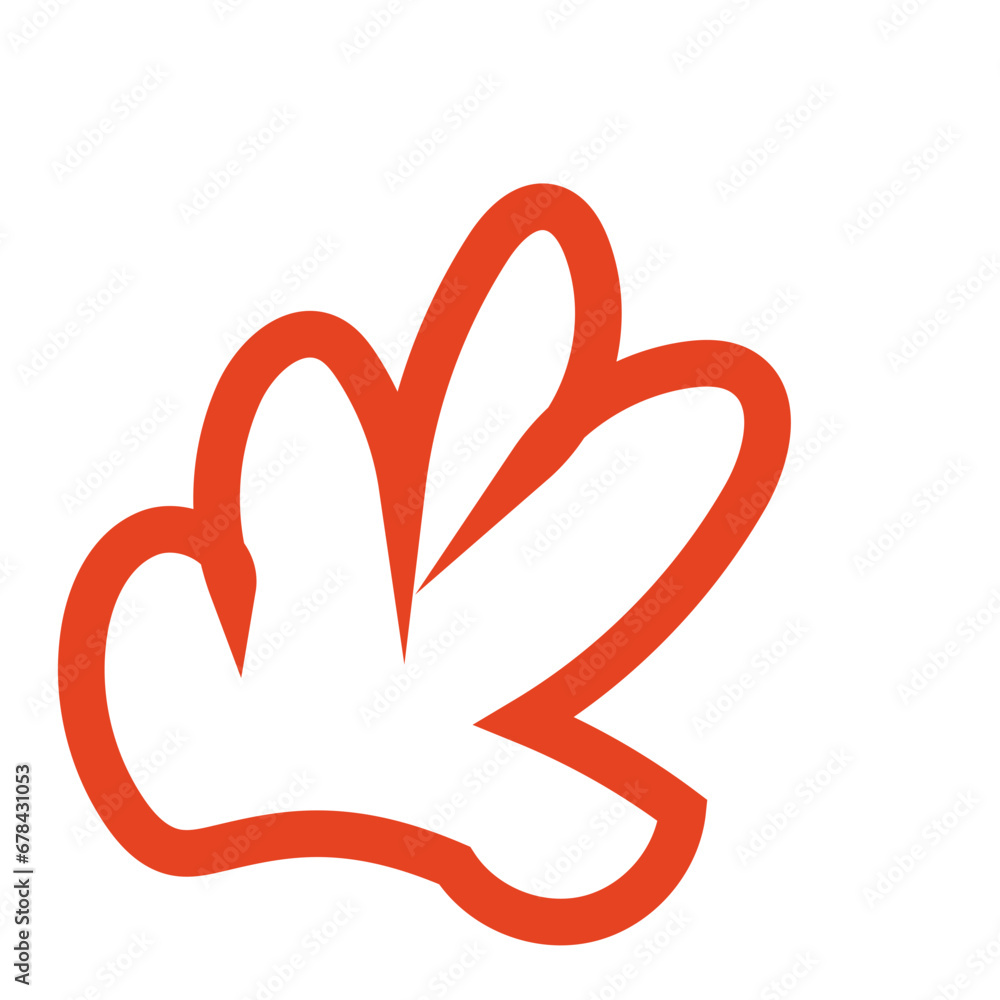 Red outline abstract shapes vectors Red outline abstract shapes vectors