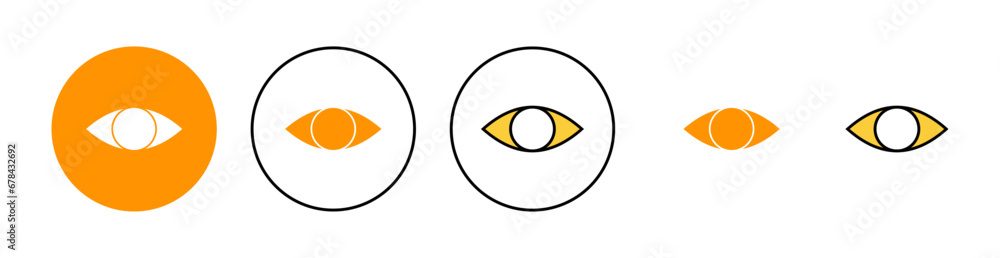 Eye icon set for web and mobile app. Eye sign and symbol. Look and Vision icon. Eye icon set for web and mobile app. Eye sign and symbol. Look and Vision icon.
