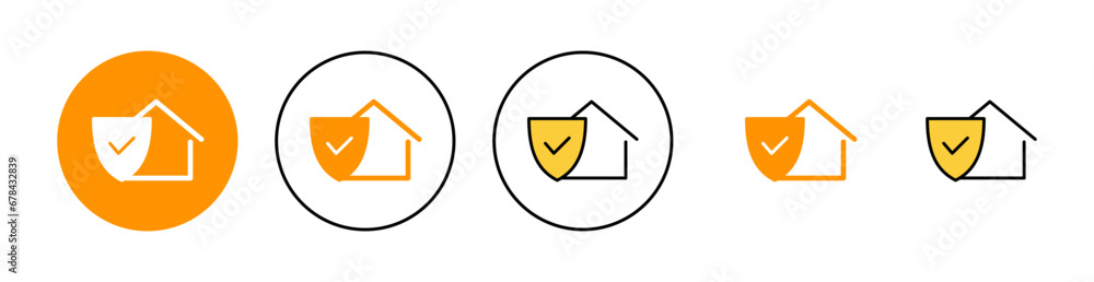 home insurance icon set for web and mobile app. home protection sign and symbol home insurance icon set for web and mobile app. home protection sign and symbol