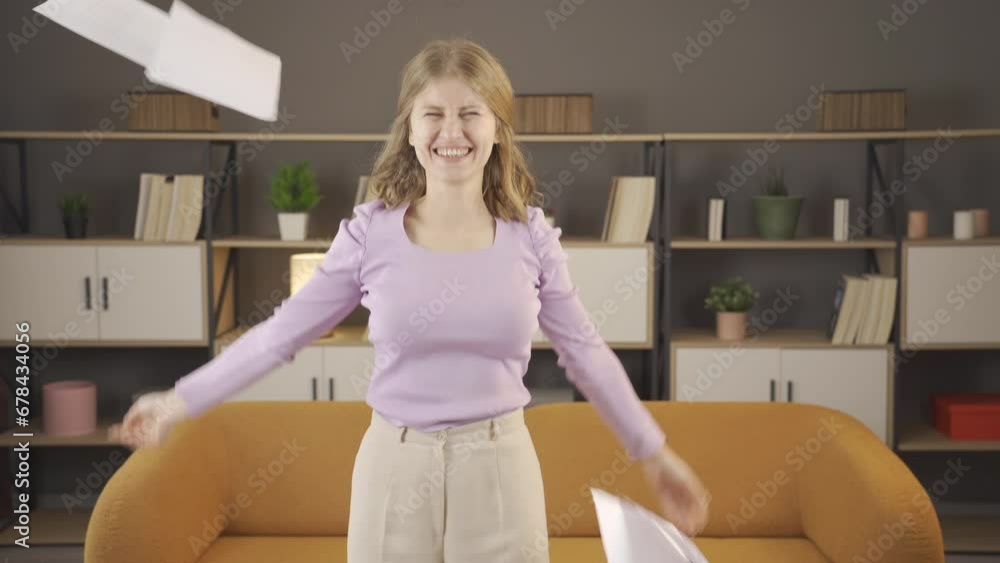 University student celebrates her success University student celebrates her success