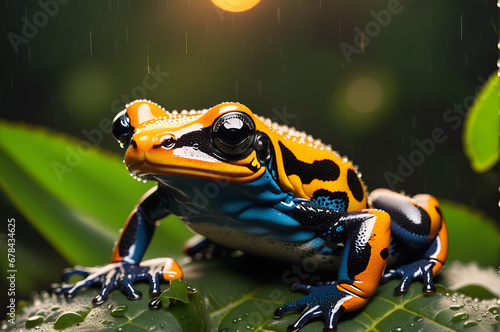 Poison Dart Frog in the rainforest