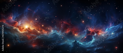 An abstract nebular and deep space concept, suitable for use as a background, wallpaper, or wall art.