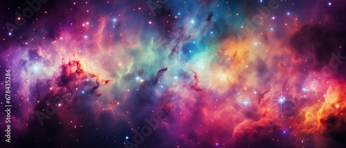 An abstract nebular and deep space concept, suitable for use as a background, wallpaper, or wall art.