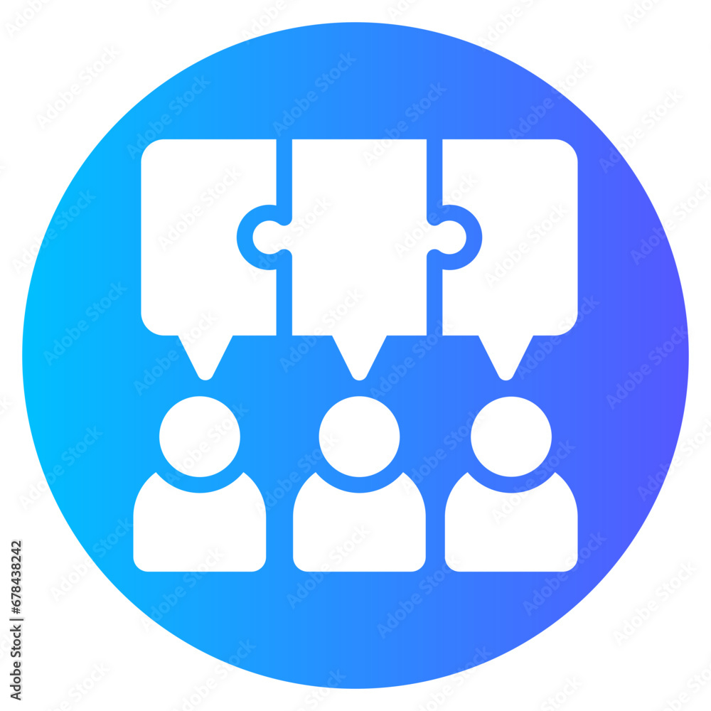 collaboration gradient icon collaboration gradient icon