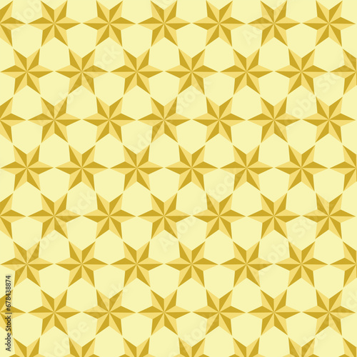 seamless pattern with golden star