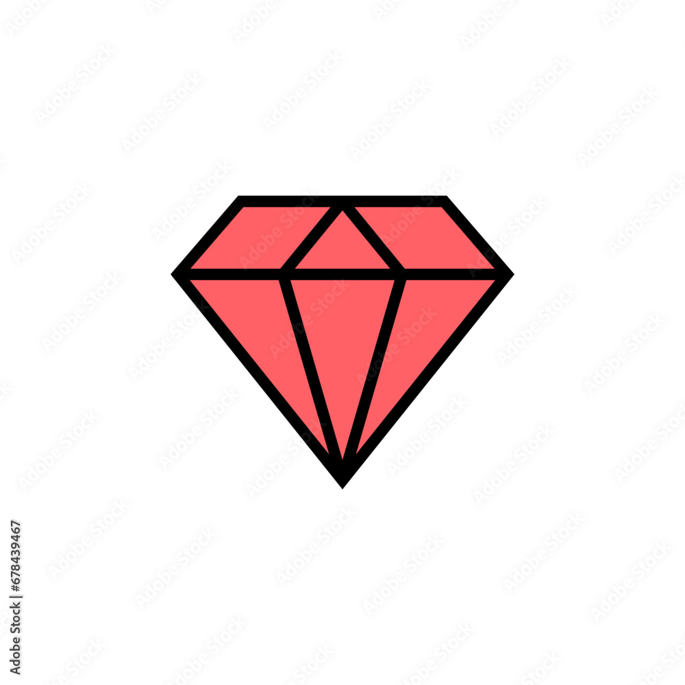 Diamond icon set illustration. diamond gems sign and symbol Diamond icon set illustration. diamond gems sign and symbol