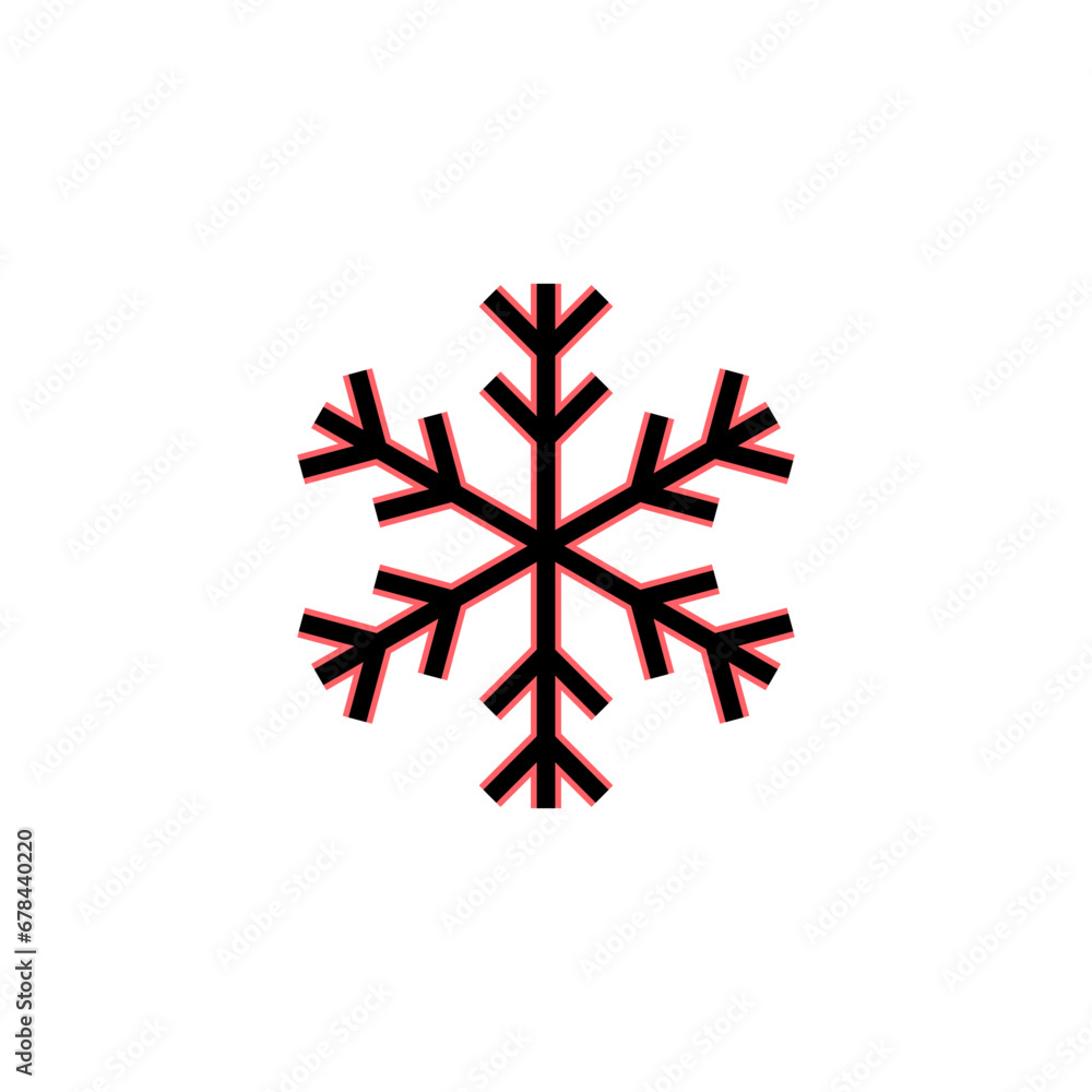 Snow icon set illustration. snowflake sign and symbol Snow icon set illustration. snowflake sign and symbol