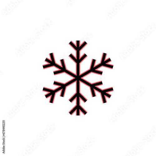 Snow icon set illustration. snowflake sign and symbol