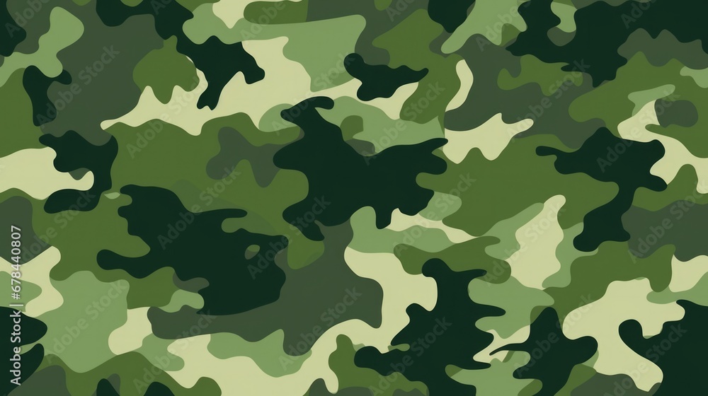 Modern green military camouflage print, seamless pattern. Modern green military camouflage print, seamless pattern.