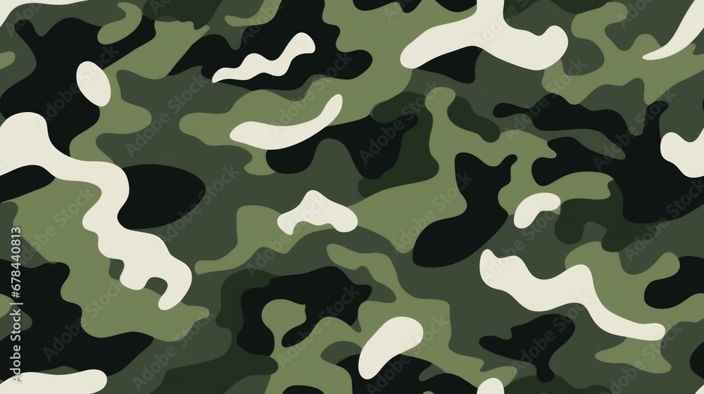 Modern green military camouflage print, seamless pattern. Modern green military camouflage print, seamless pattern.