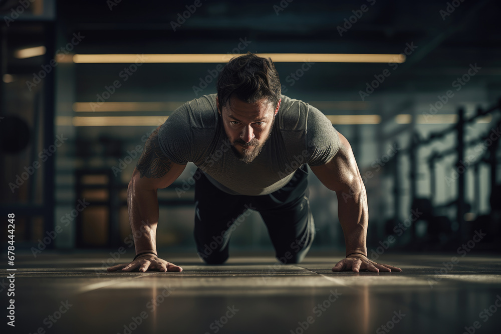 man doing push ups man doing push ups