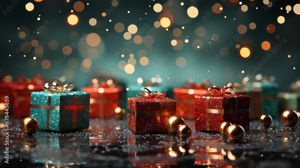 Christmas background with gifts Christmas background with gifts