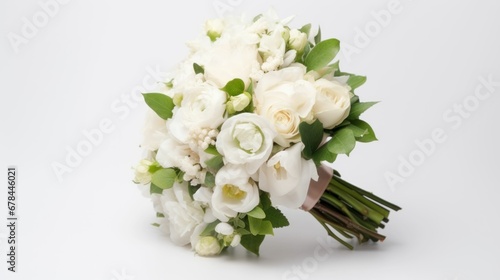 A bridal flower prepared as a bouquet.