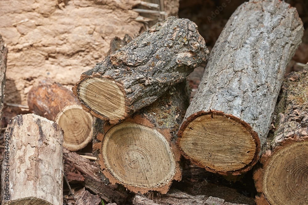 Wood Pile Closeup Wood Pile Closeup