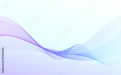 透明感ある青の曲線の抽象的な背景イメージ