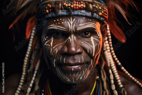 Africa tradition tribal native face person ethnicity primitive tribe portrait village culture indonesia