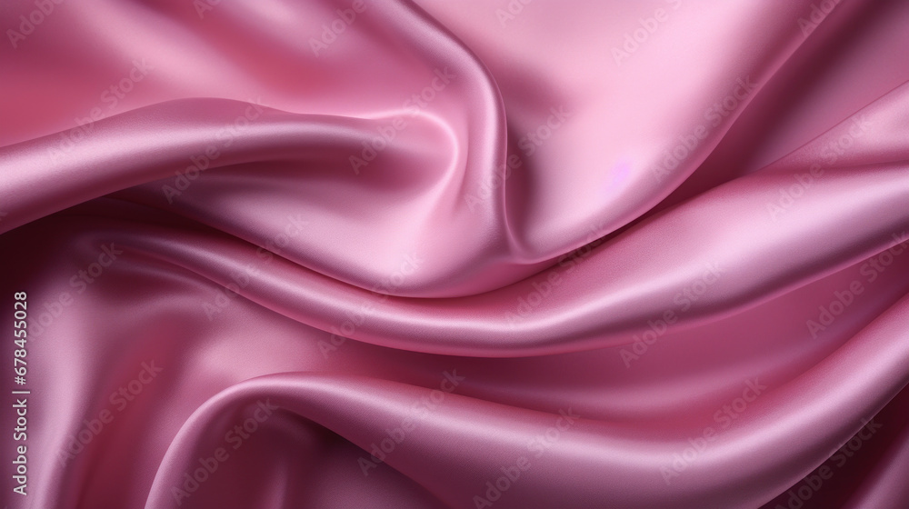 Obraz premium Pink silk texture. Soft waves.