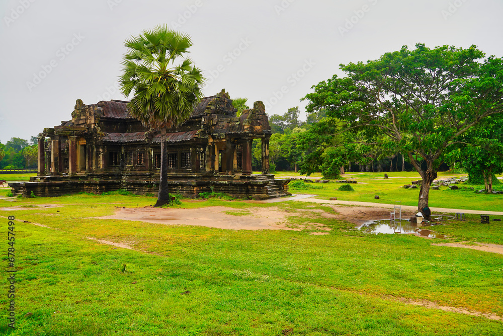 One of the small building called a library in the outer grounds of the Angkor Wat Temple complex at Siem Reap, Cambodia, Asia One of the small building called a library in the outer grounds of the Angkor Wat Temple complex at Siem Reap, Cambodia, Asia